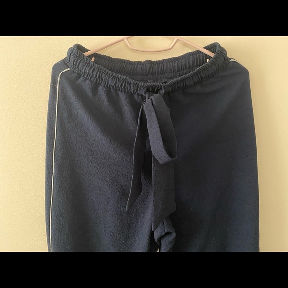 GANNI Elastic Navy Pants. - Picture 2 of 3